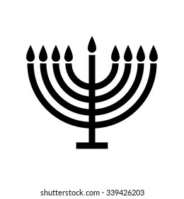 Menorah symbol . Vector illustration