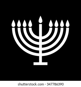 Menorah symbol . Vector illustration