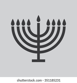 Menorah symbol . Vector illustration