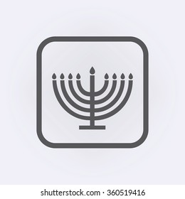 Menorah symbol . Vector illustration