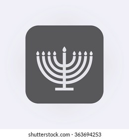 Menorah symbol . Vector illustration