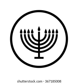 Menorah symbol . Vector illustration