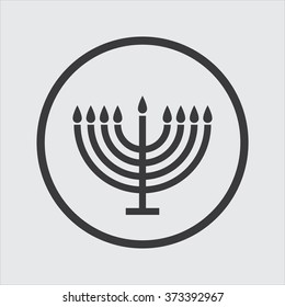 Menorah symbol . Vector illustration