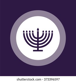 Menorah symbol . Vector illustration
