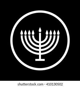 Menorah symbol . Vector illustration