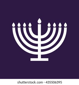 Menorah symbol . Vector illustration