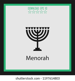 Menorah  vector icon