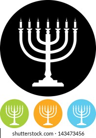 Menorah vector icon 