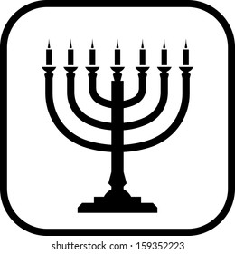 Menorah vector icon 