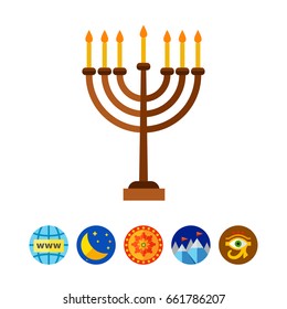 Menorah Vector Icon