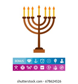 Menorah Vector Icon