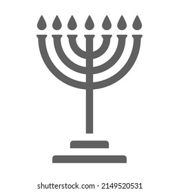 Menorah vector icon. vector illustration