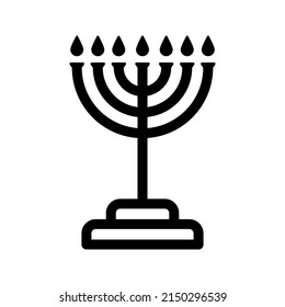 Menorah vector icon. vector illustration