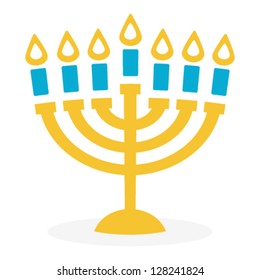 Menorah. Vector illustration.