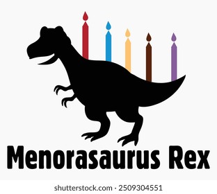 Menorasaurus Rex Svg, Camisa De Janucá, Camisa De Menorá, Citas De Janucá Svg, Camisa Divertida, Cortar Archivo, Silueta, Antiguas