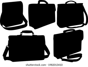 Mens Bags Briefcases Set Stock Vector (Royalty Free) 1982013410 ...