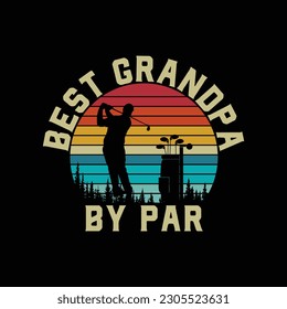 Mens Best Opa by Par Golf Golfer Golfplatz Großvater Design