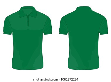 Similar Images, Stock Photos & Vectors of Green polo shirt with white ...