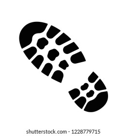 Mens Boot Track Male Footprint Black Stock Vector (Royalty Free ...