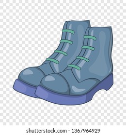 Mens boots icon in cartoon style isolated on background for any web design 