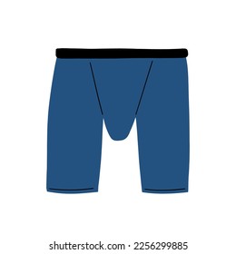 Herrenboxer sind blau. handgezeichnete Vektorgrafik