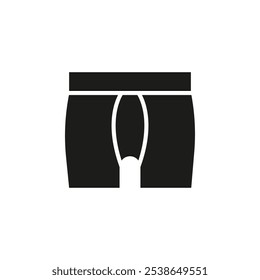 Mens Brief icon flat line symbol set.