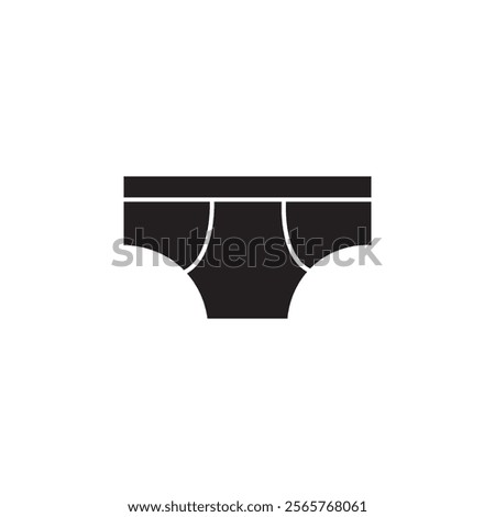 Mens Brief icon Vector flat thin line illustration