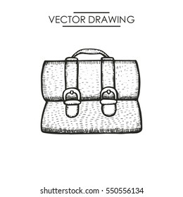 men's briefcase picture. vector illustration men's briefcase picture. vector illustration