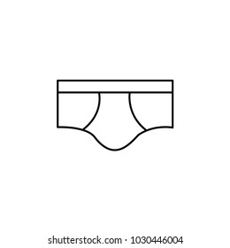 men's briefs icon. Element of clothes icon. Premium quality graphic design. Signs,  symbols collection icon for websites, web design, mobile app on white background