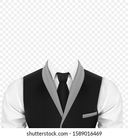 Mens Business Suit On Transparent Background Stock Vector (Royalty Free ...