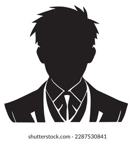 Men's Businessman Silhouette Vector for Professional Designs