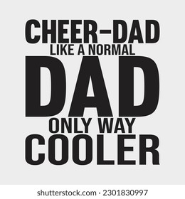 Mens Cheer Dad Shirt, Funny Cute Father's Day Gift