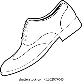 Mens Classic Leather Shoe Shoes Logo Stock Vector (Royalty Free ...