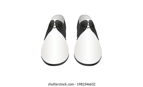 Men's classic shoes isolated on white background