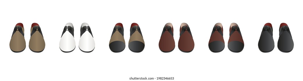 Men's classic shoes isolated on white background