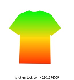 Ropa masculina con colores degradados 