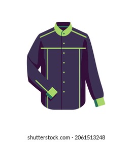 Men's clothing coloured icon of a shirt. Vector illustration EPS10