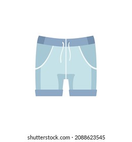 Men's clothing coloured icon of shorts. Vector illustration EPS10