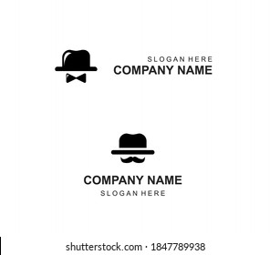mens clothing hats and suits logo