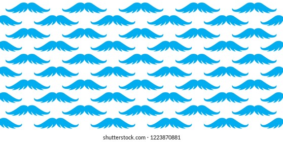 Men's Day. No shave or shaving moustache, mustache or beard men face. Hipster male barber. Awareness blue ribbon, medical symbol for psa prostate cancer month in november. Lumberjack style. Razor