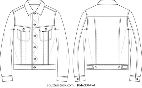 Female Technical Sketch Bomber Stock Vector (Royalty Free) 627367058
