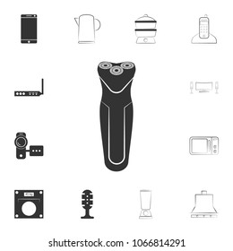 men's electric shaver icon. Detailed set of household items icons. Premium quality graphic design. One of the collection icons for websites, web design, mobile app on white background
