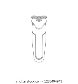 men's electric shaver icon. Element of cyber security for mobile concept and web apps icon. Thin line icon for website design and development, app development