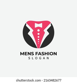 men's fashion modern minimal monogram gradient logo design