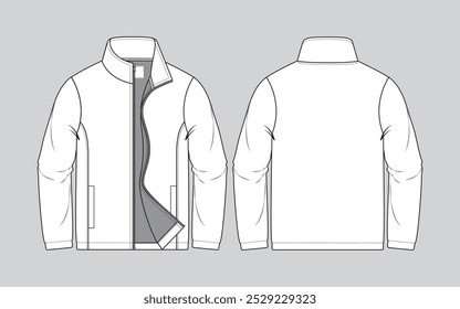 ESBOÇO PLANO DE JAQUETA DE VELO MENS