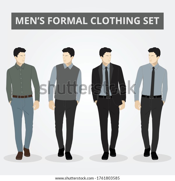 Men\'s formal\
professional clothing set. formal dress. office uniform. business\
outfit. smart dressing. smart wear. semi formal. full dreesup.\
handsome men. elegant fashion\
wear.
