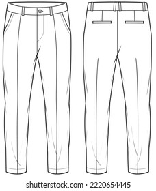 Premium Vector  Trouser pant design template and technical