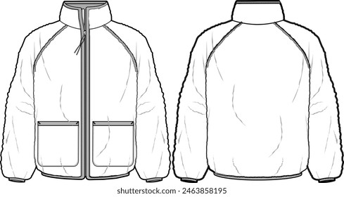 MENS FULL ZIP FLEECE SWEAT JACKET