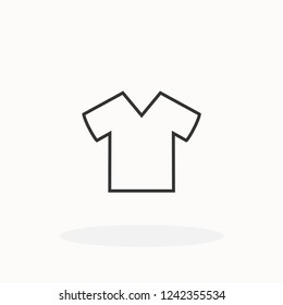 Men's grey t-shirt. Vector template
