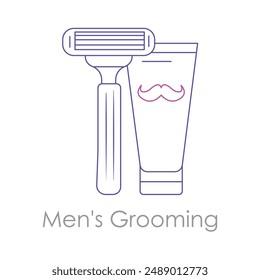 Men's Grooming Icon: Shaving, Beard Care, Skincare for Men, Men's Haircare, Grooming Routine, Men's Beauty, Male Grooming, Beard Oil, Shaving Cream.